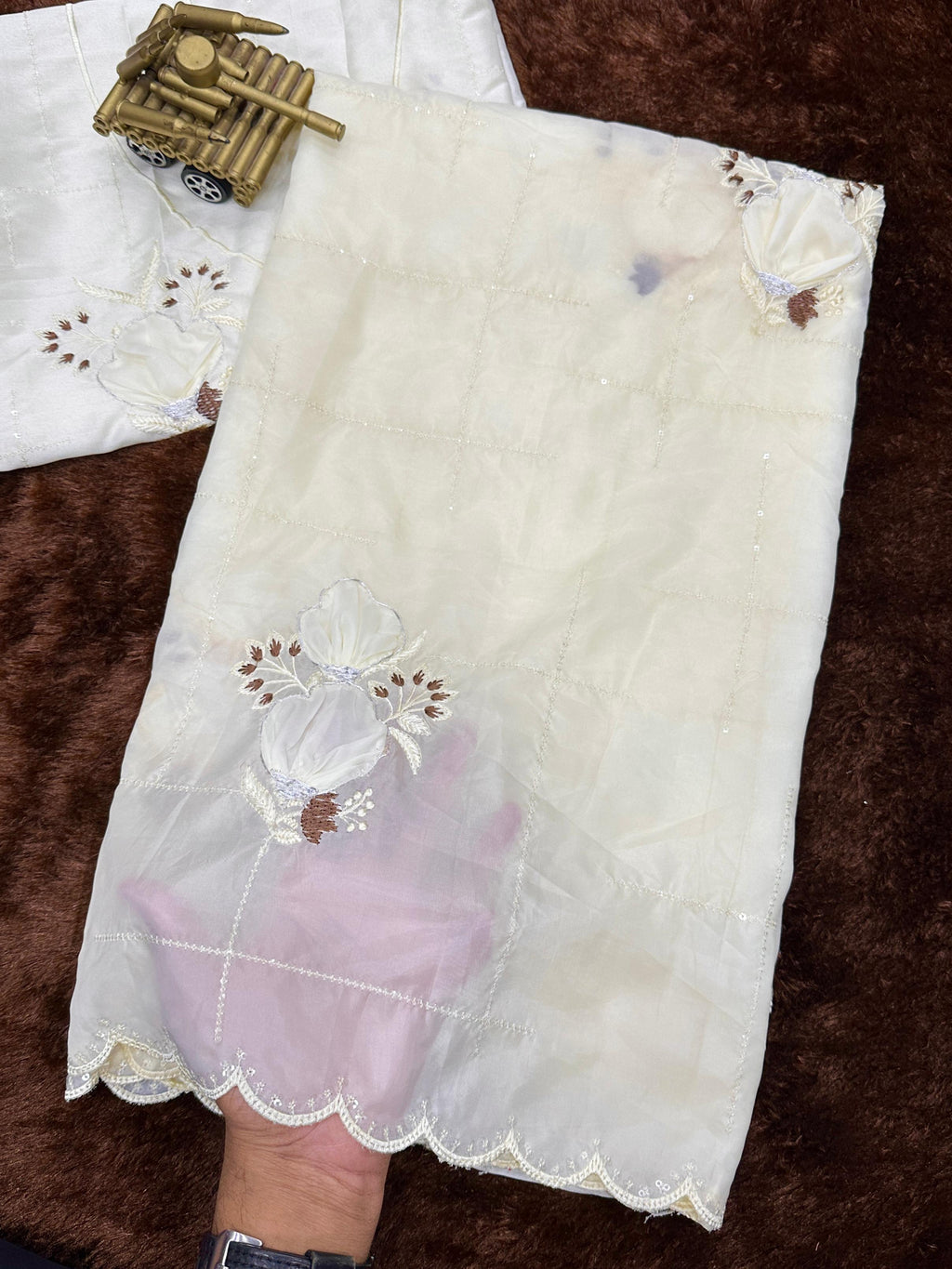 White Lily Crystal Silk