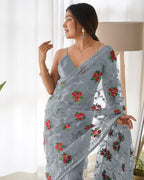Heavy Butterfly Net Most Demanding Saree