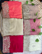 Very soft nd Elegant Rich look Fendy Sartin saree