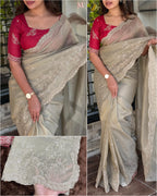 TASPA ORGANZA SAREE