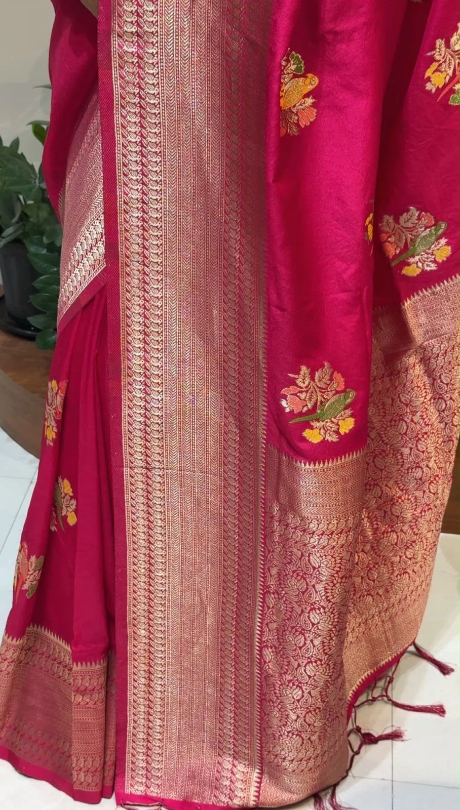 Pure Naylon kadi Creap Georgette Saree
