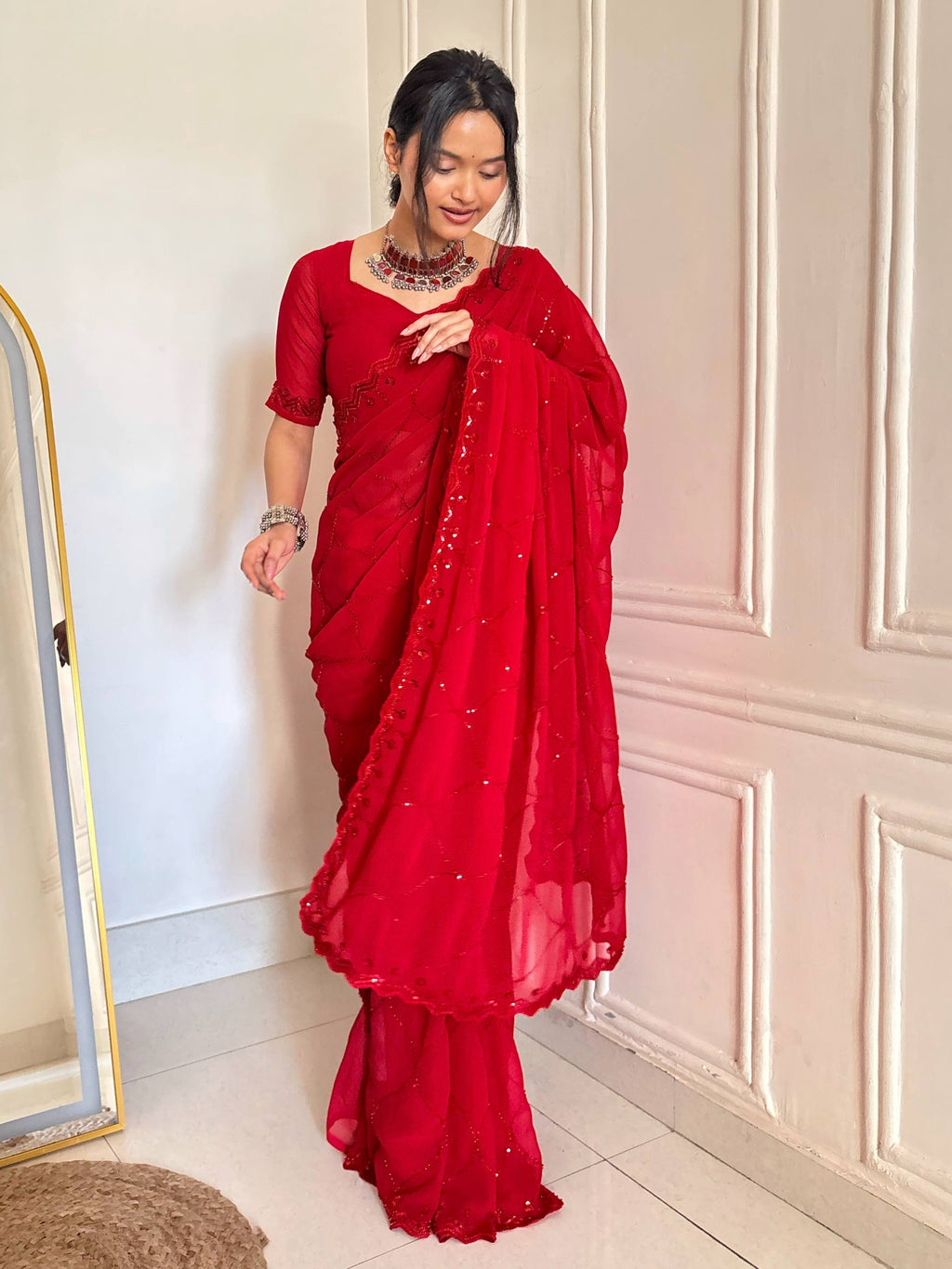 Faux Georgette Trending Saree
