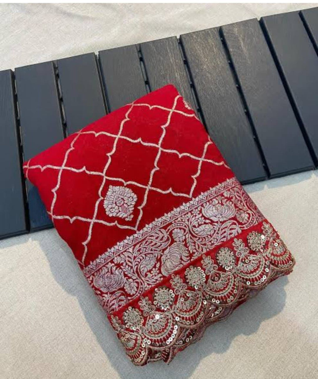 Pure Crepe Khadi Silk Pattu Saree