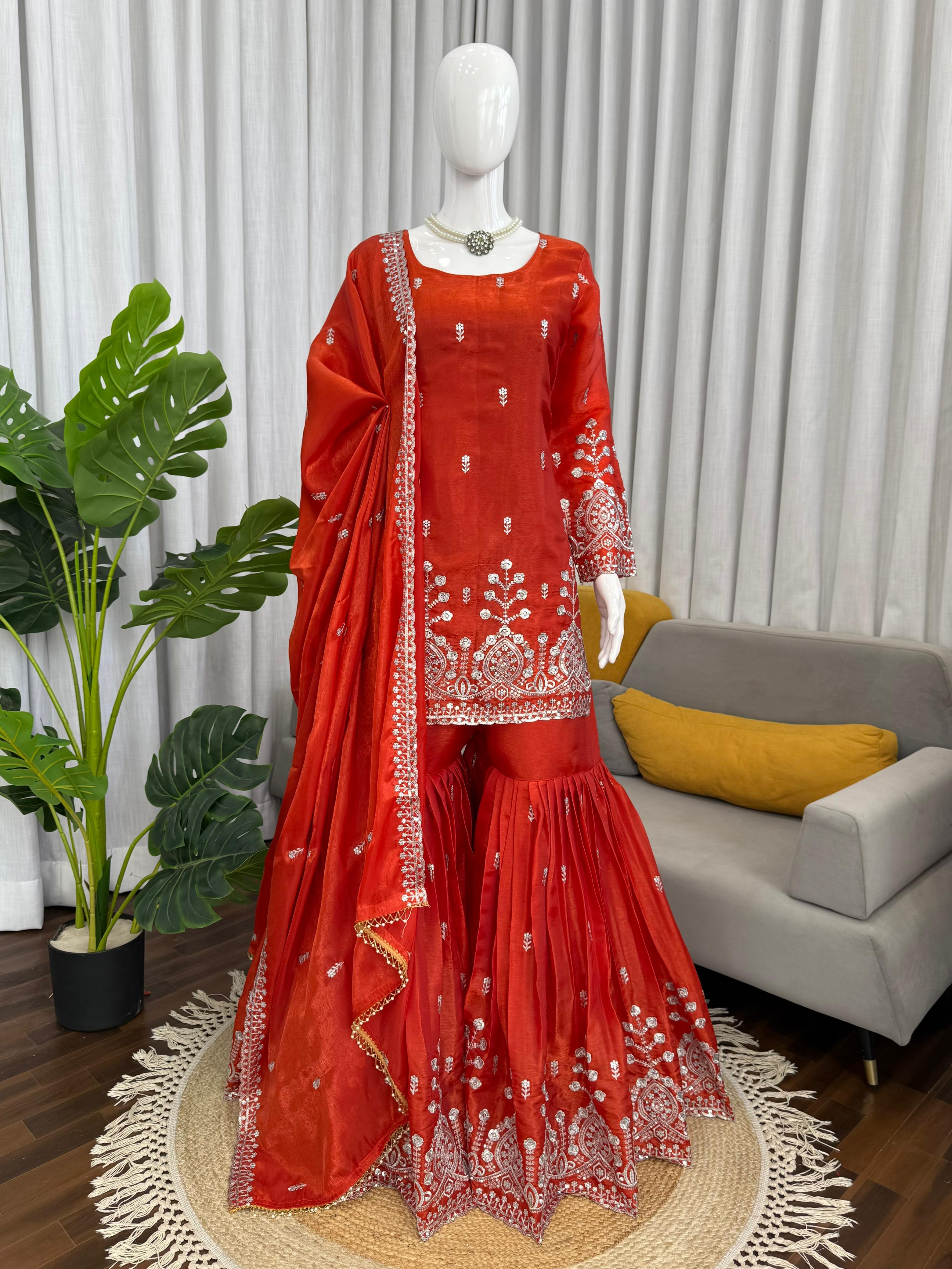Designer Sharara Set Top Sharara