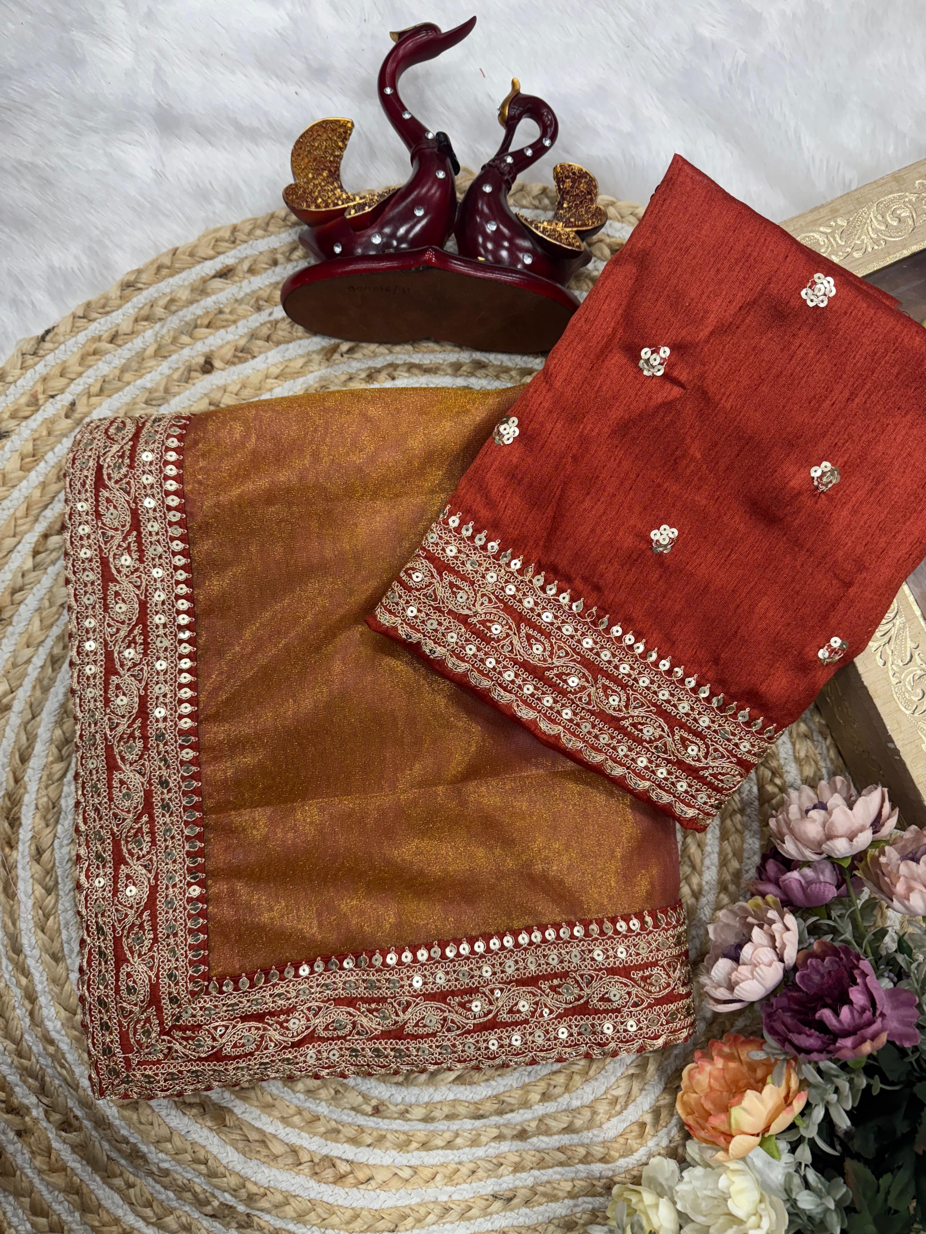 Soft Nc Twill Sequence Saree