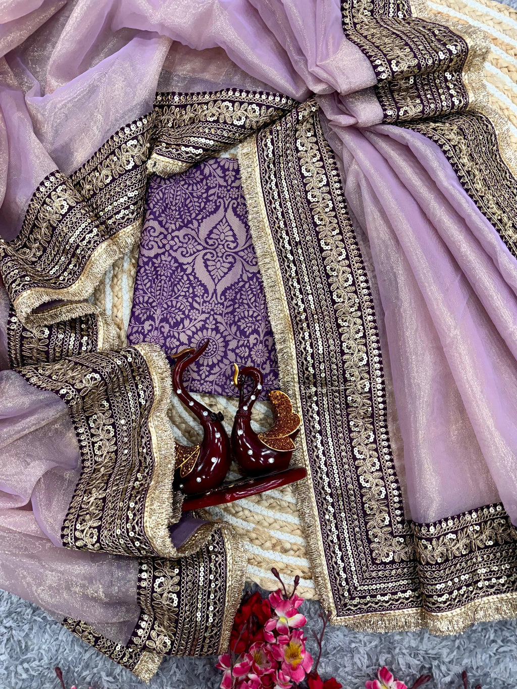 Soft Twill Net Saree