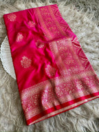 soft banarasi mashru satin silk saree