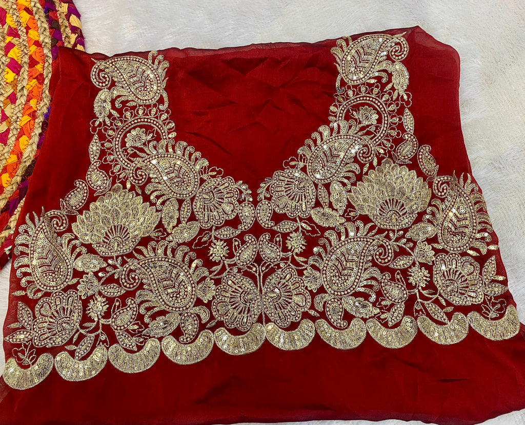 WEDDING SPECIAL RED SAREE
