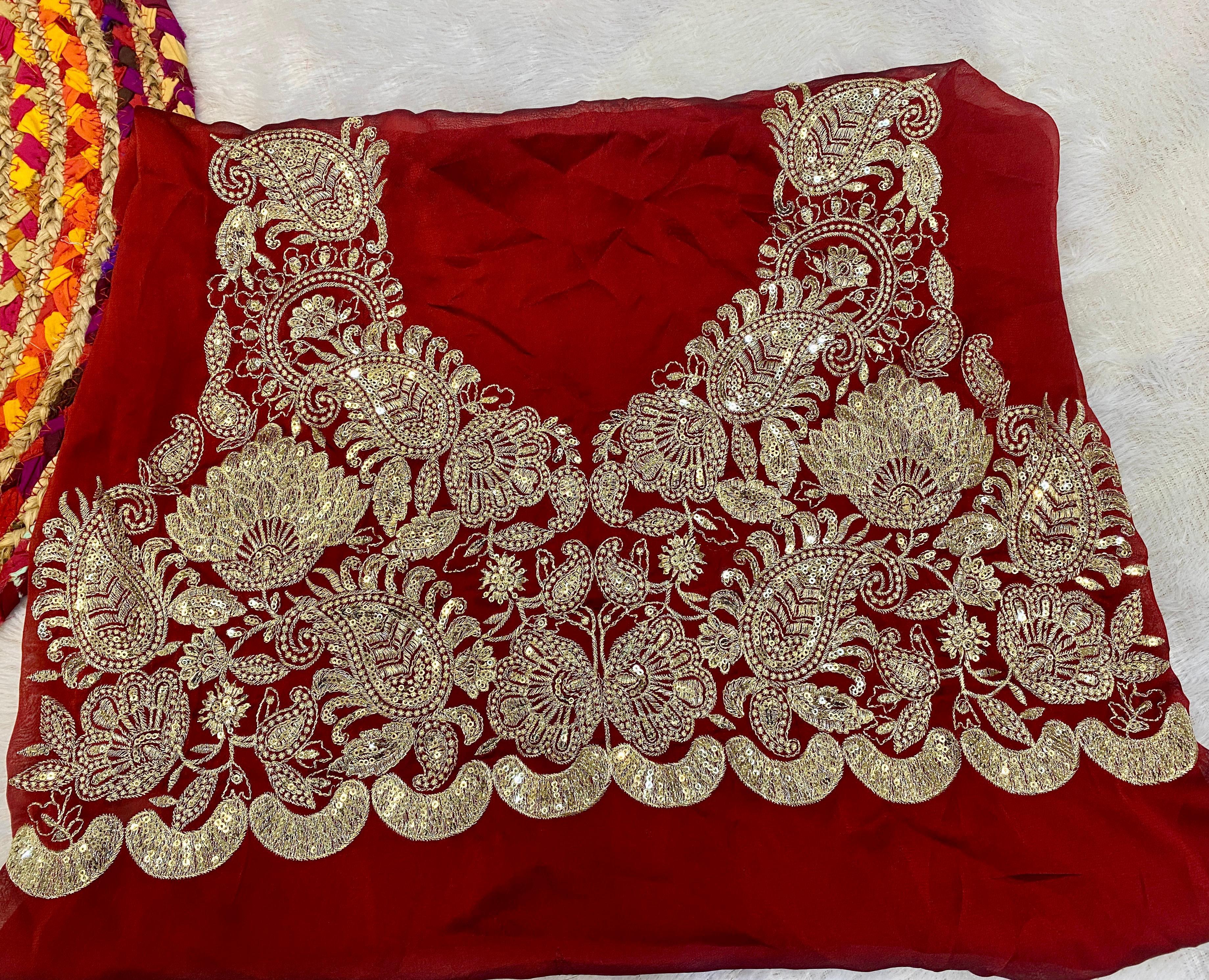 WEDDING SPECIAL RED SAREE