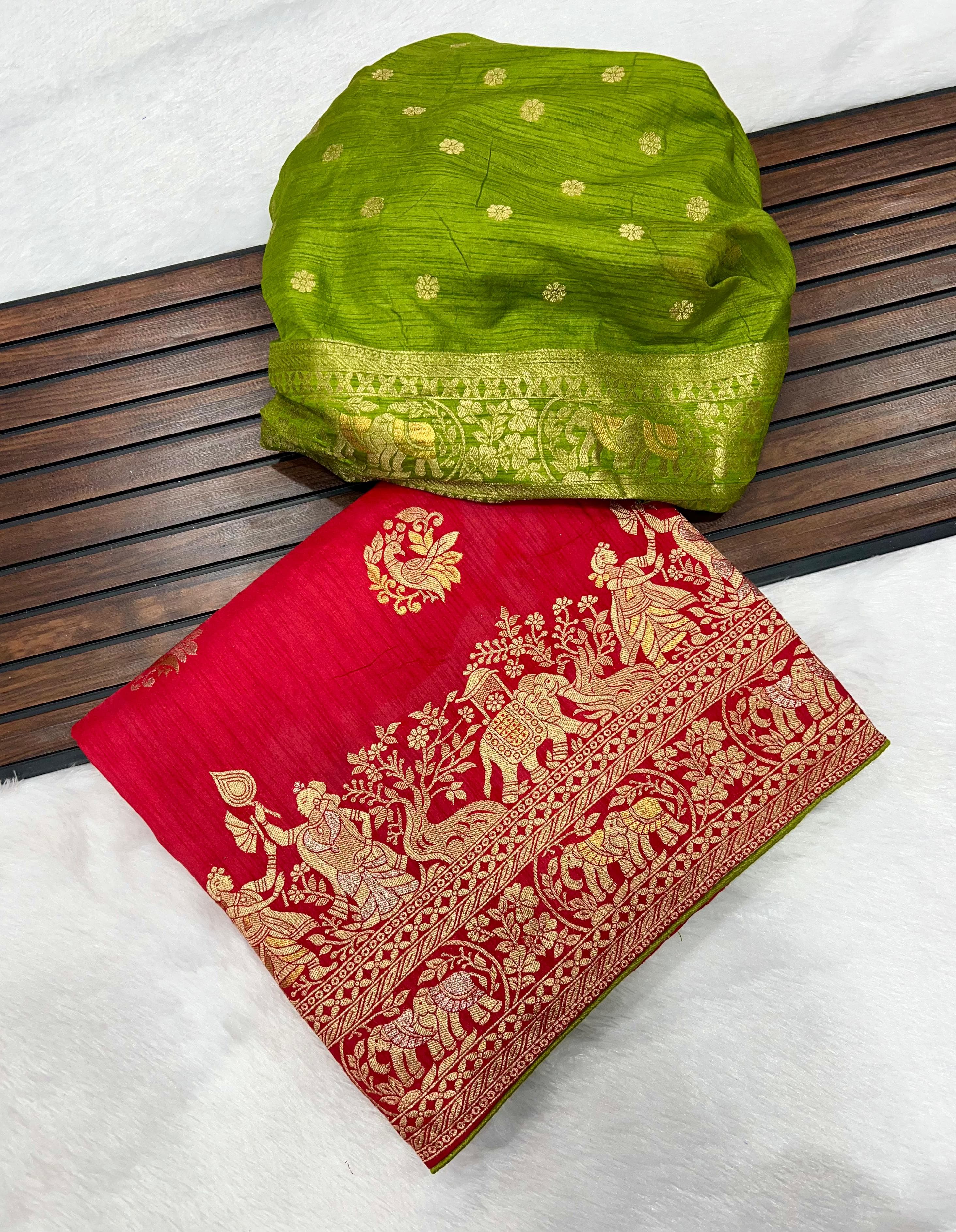 KALAMKARI DOLA SILK SAREE
