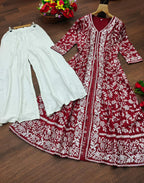 STYLISH DESIGNER HEAVY EMBROIDERY WORK GOWN