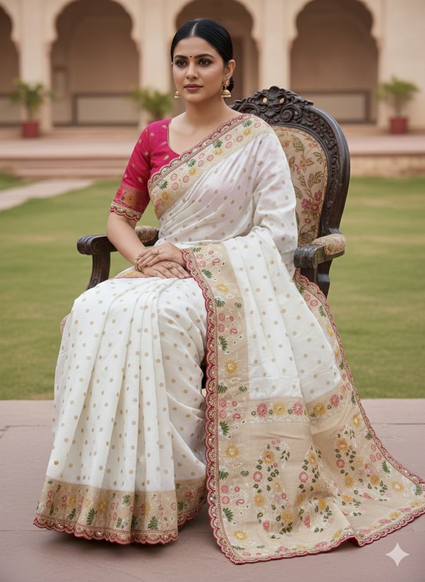 Dola Silk Embroidery Border