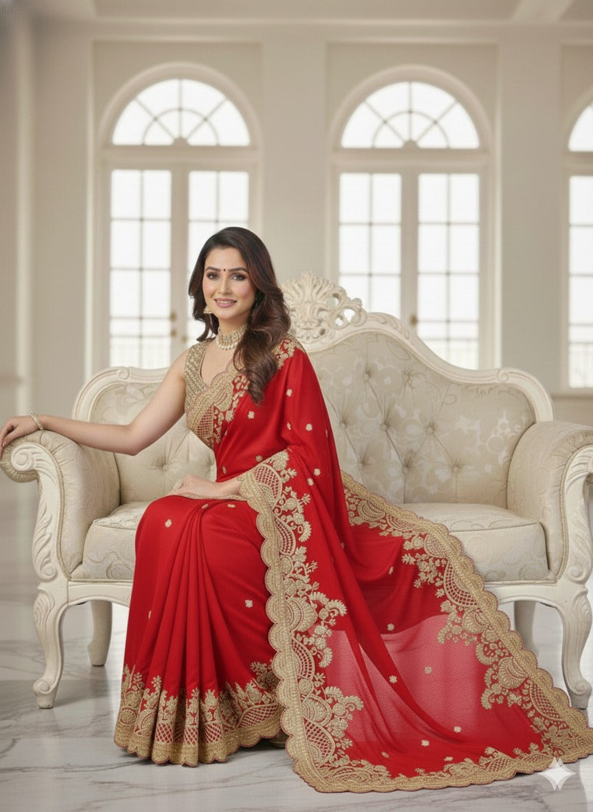 Heavy Soft Rangoli Silk Saree