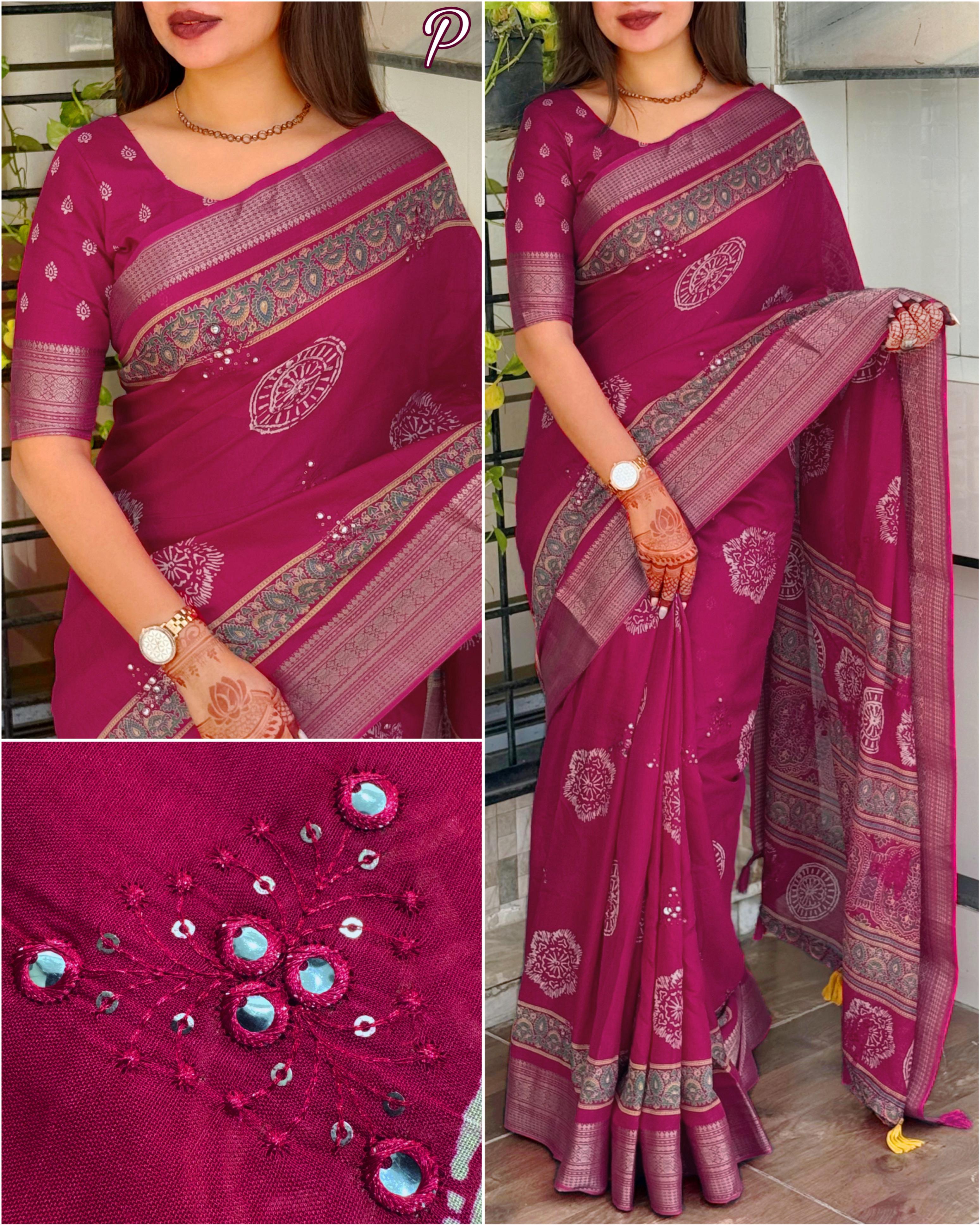 Saree-pure mul cotton