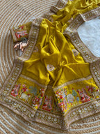 Very Soft nd Elegant Rich look vichitra silk saree