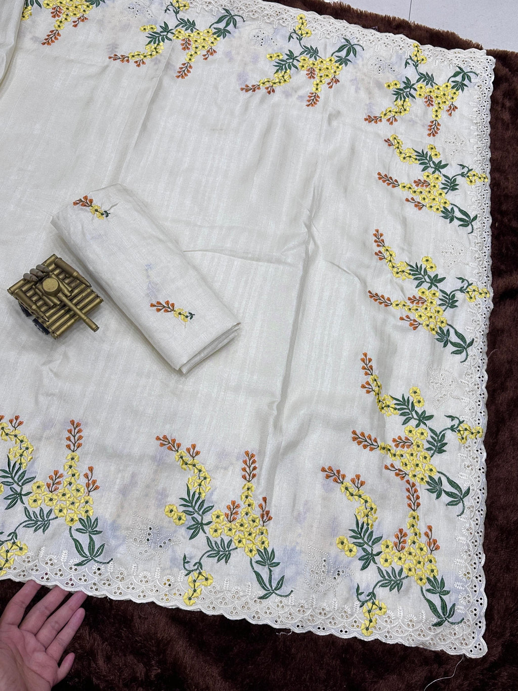 Bhagyalaxmi Tusser Cotton Saree