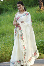 Pure Tussar Silk Saree In Solid Color