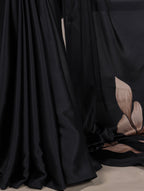 Satin Silk Floral Printed Saree