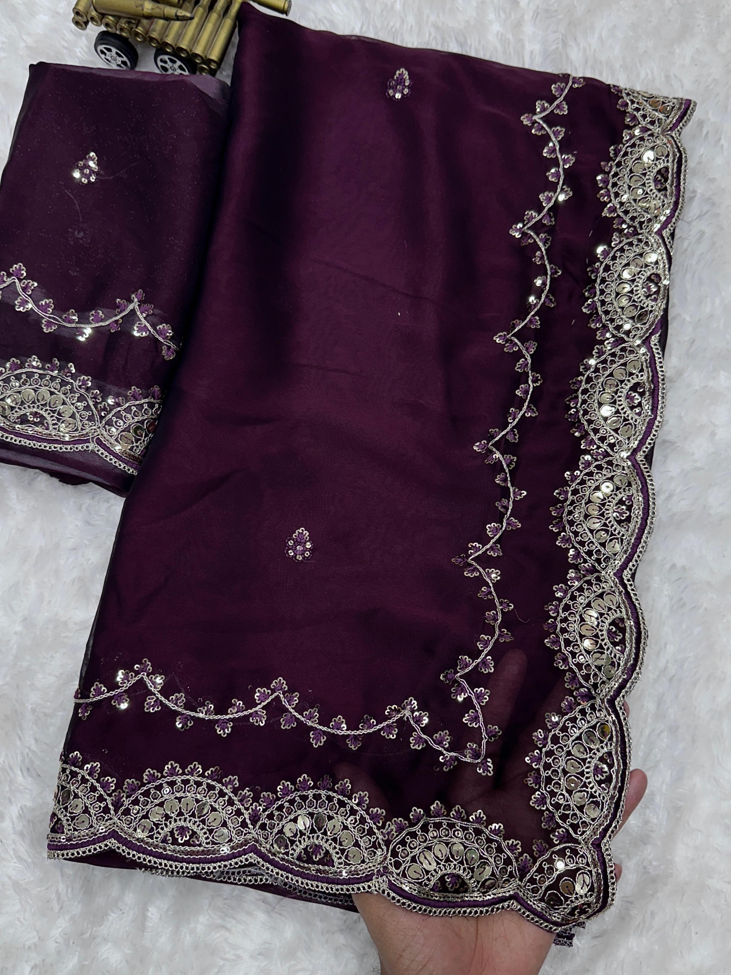PARTY WEAR CRYSTAL SAREES