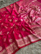 soft banarasi mashru satin silk saree