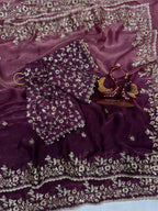 Shaded Color  Soft Frendy Chiffon Saree