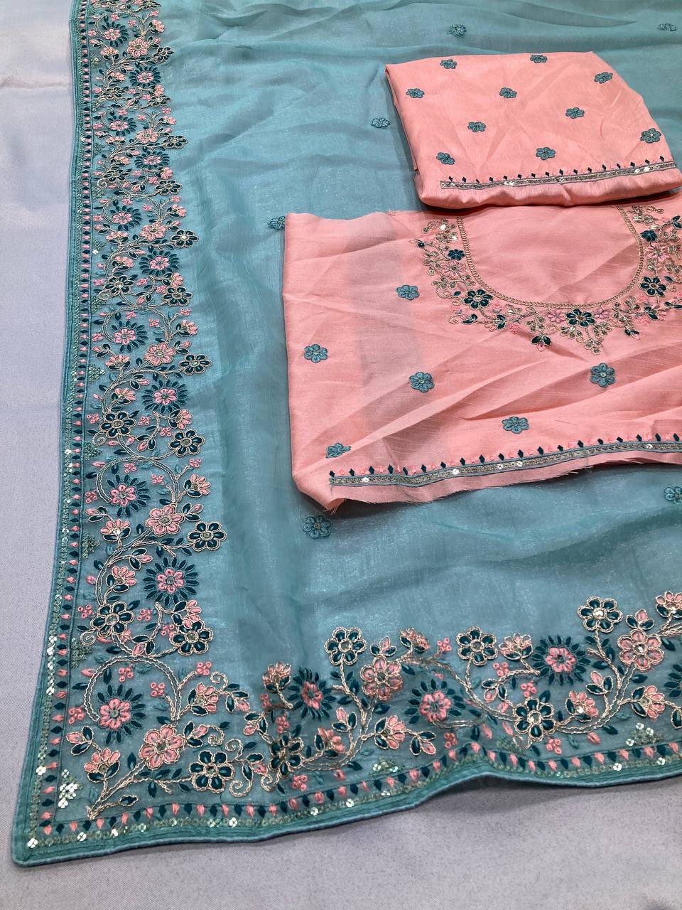 WEDDING WEAR GOREGETTE SAREE