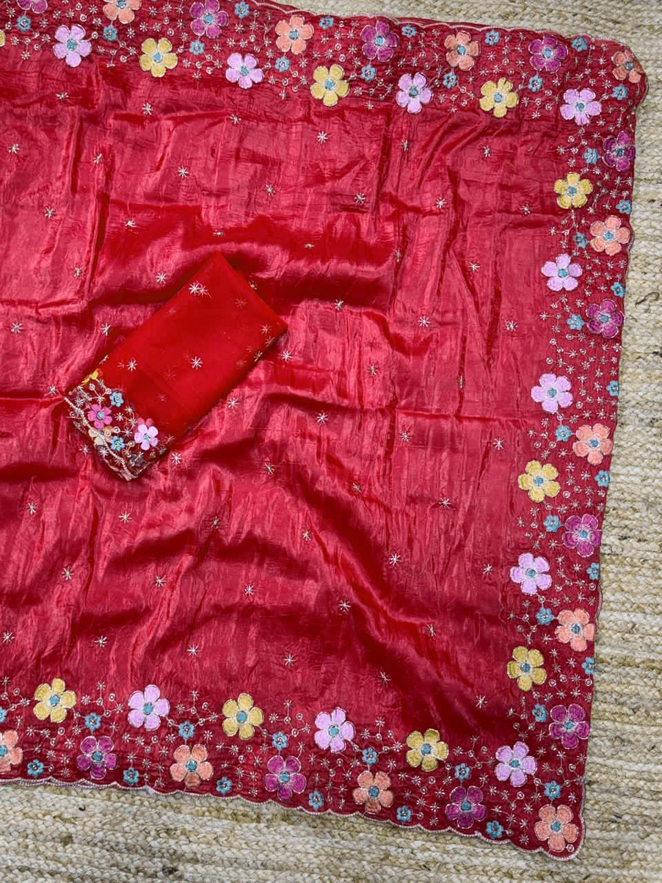 Sufi Silk Crush Saree