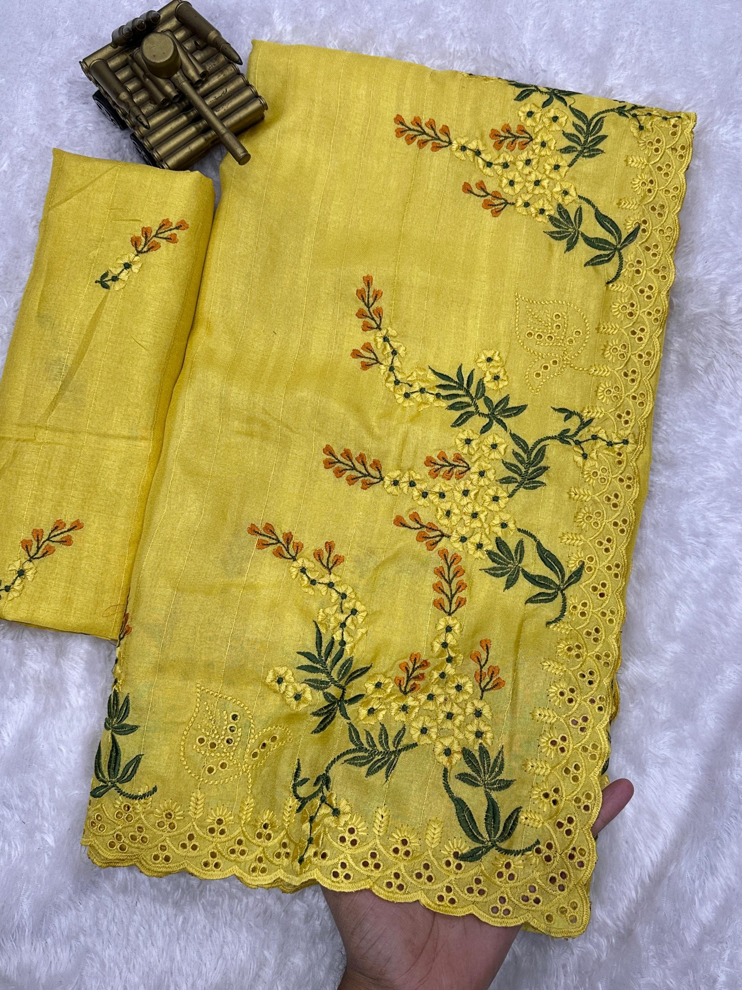 Bhagyalaxmi Tusser Cotton Saree