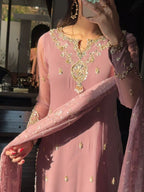 Heavy Faux Georgette Top Dupptta Set