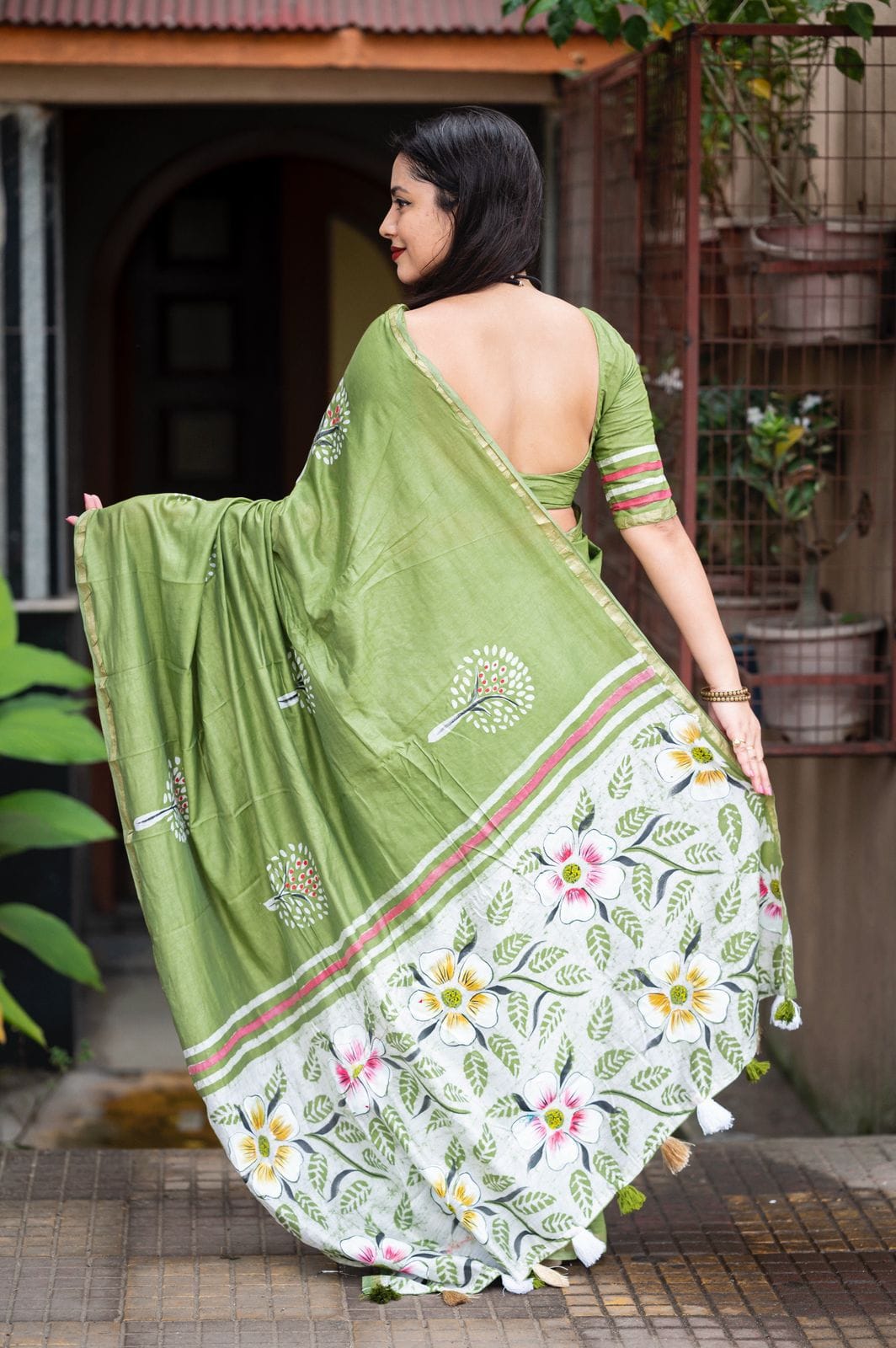 pure chanderi collection Saree