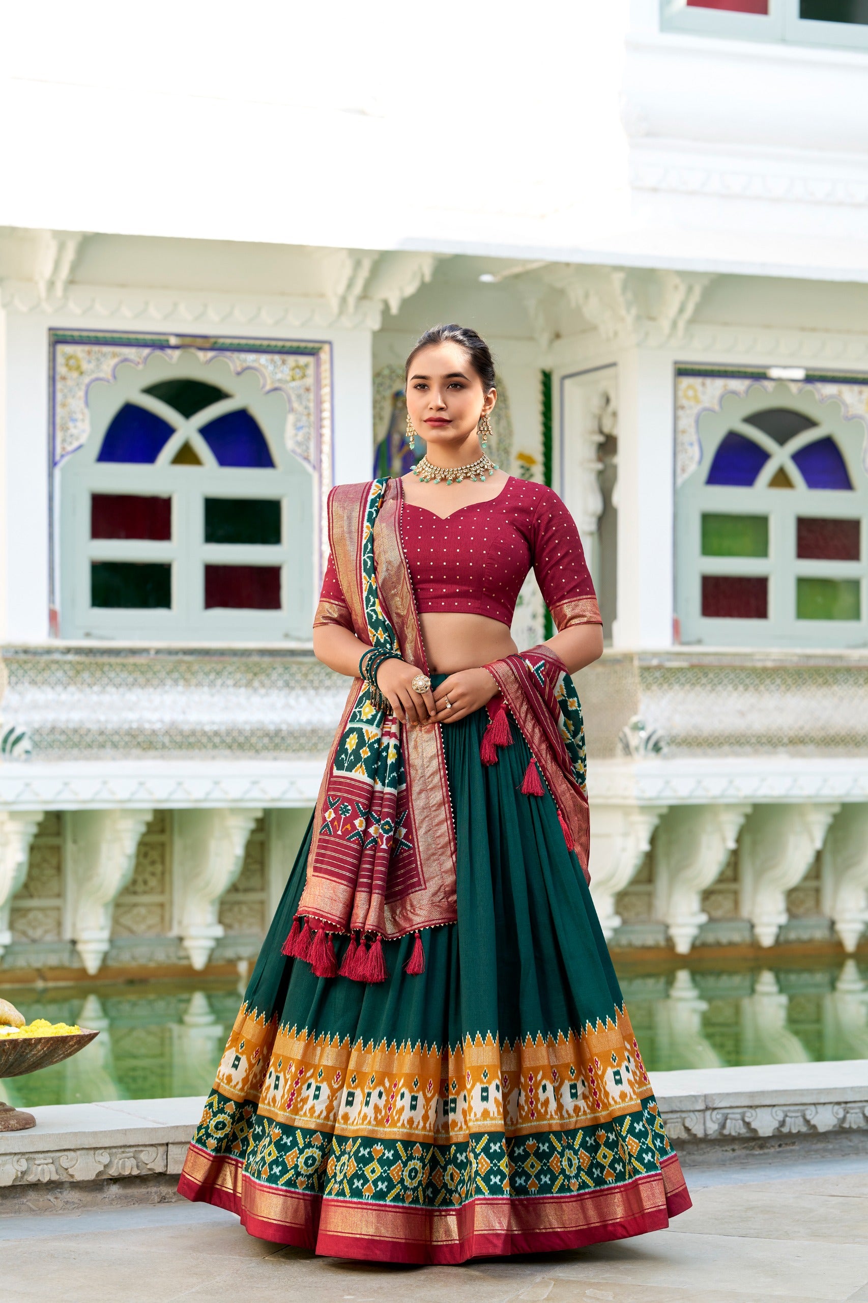 Tasar Silk Patola Laheriya