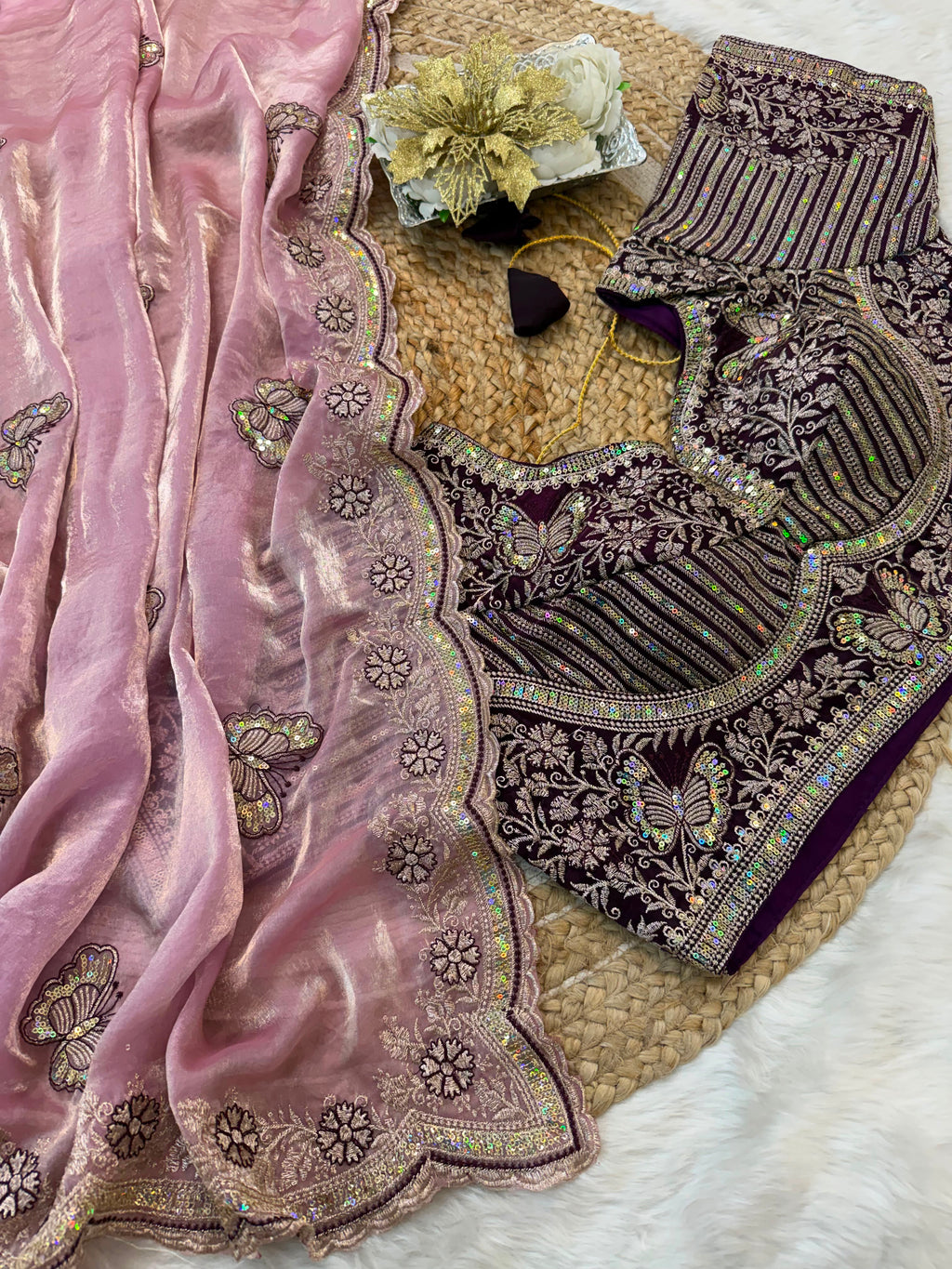 Sabyasachi Inspired Space Silk Premium Saree