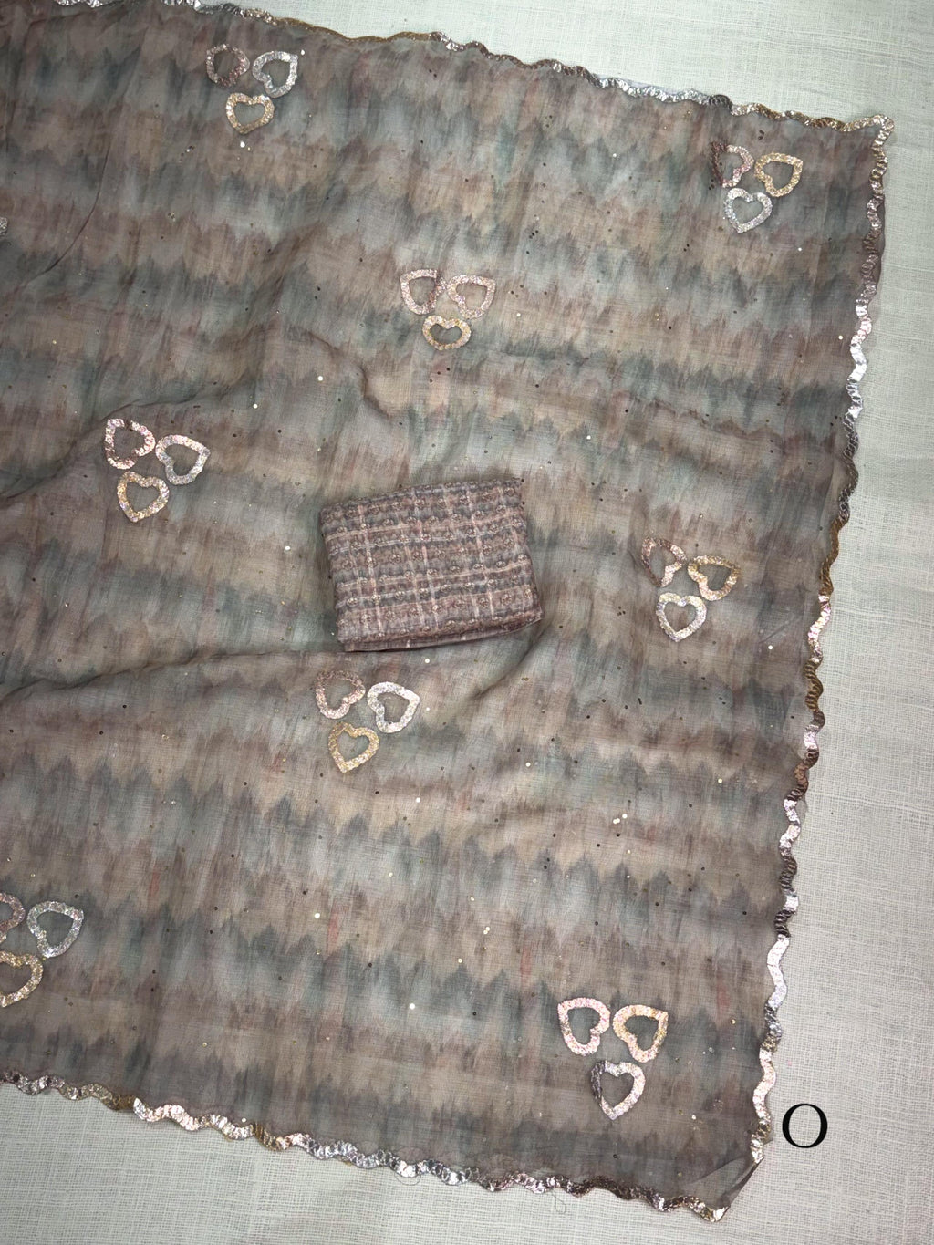 Heart beat Leno Cotton Saree