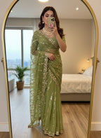 Supriya Sequence Laheriya Saree