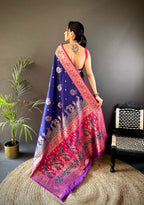 Pure paithani type Banarasi silk saree