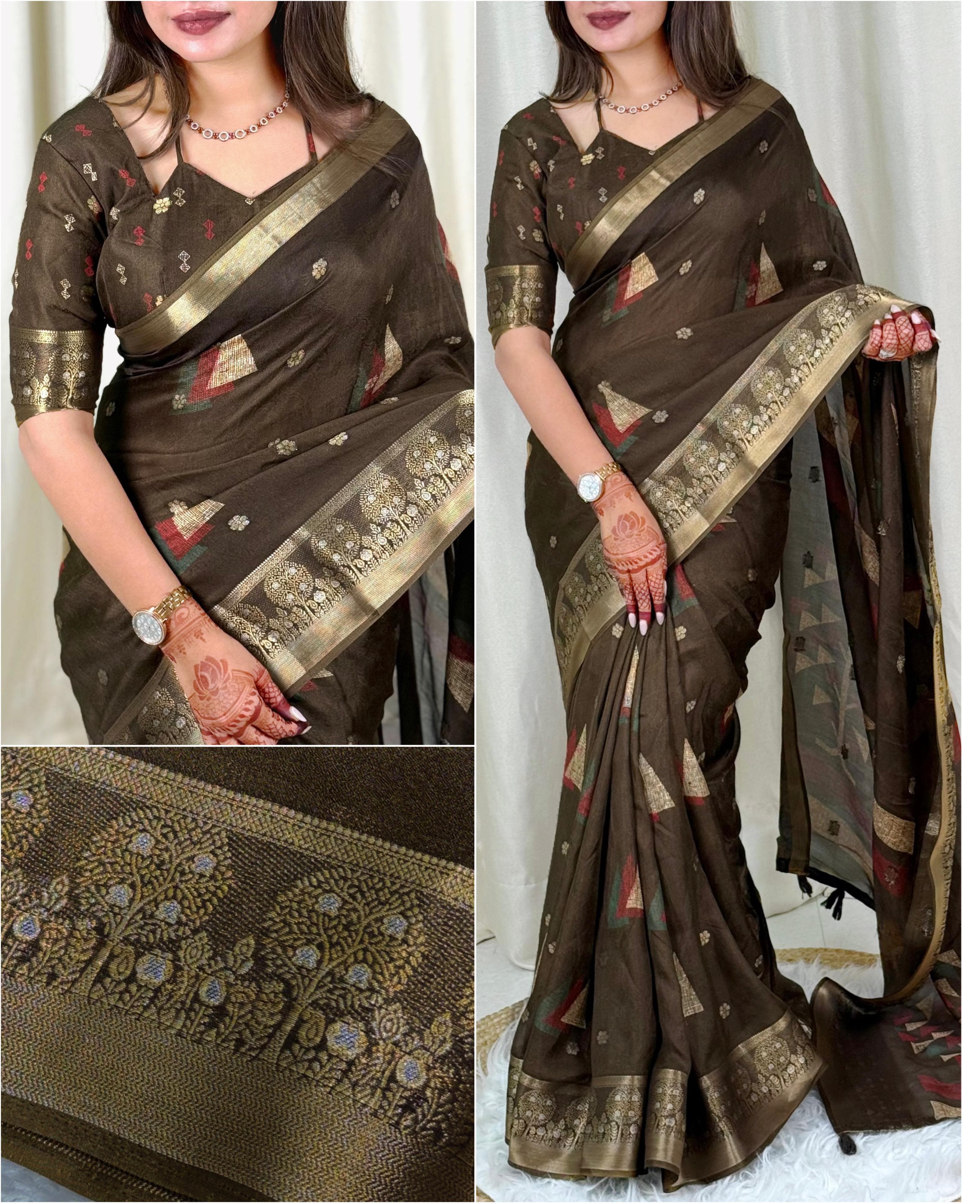 Effortless elegance meets vibrant charm with this Designer printed Saree