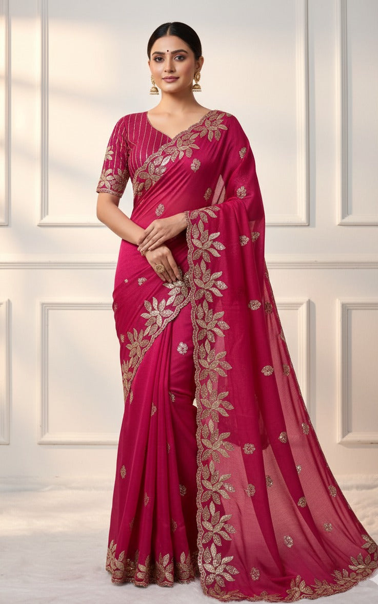 Soft JimmiChoo Silk Saree