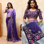 Soft Star Georgette Saree