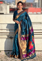 FLORAL MOTIFS PAITHANI SAREE