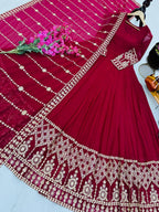 Designer Embroidered Anarkali Gown Dupatta Collection