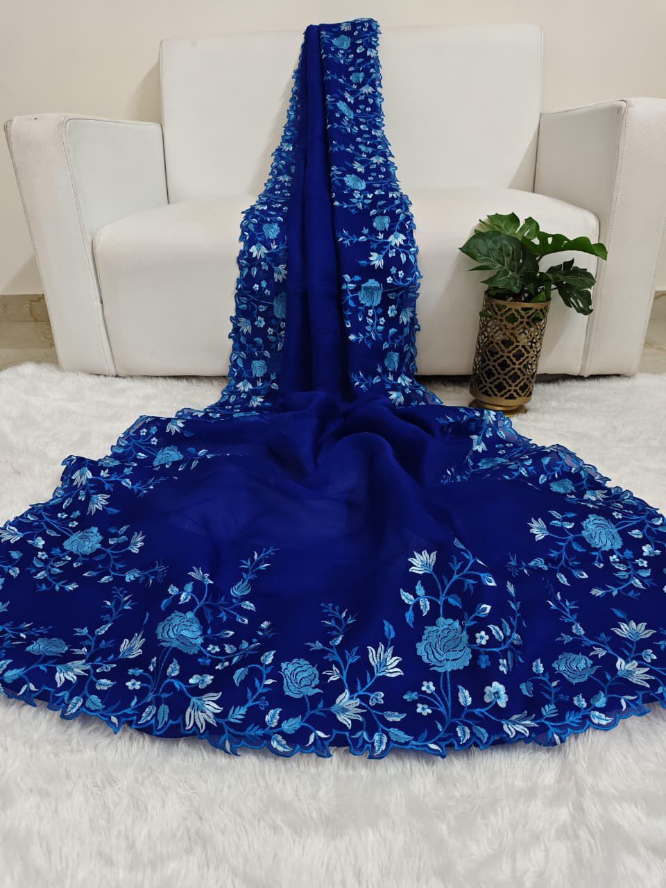 Pure Georgette Saree