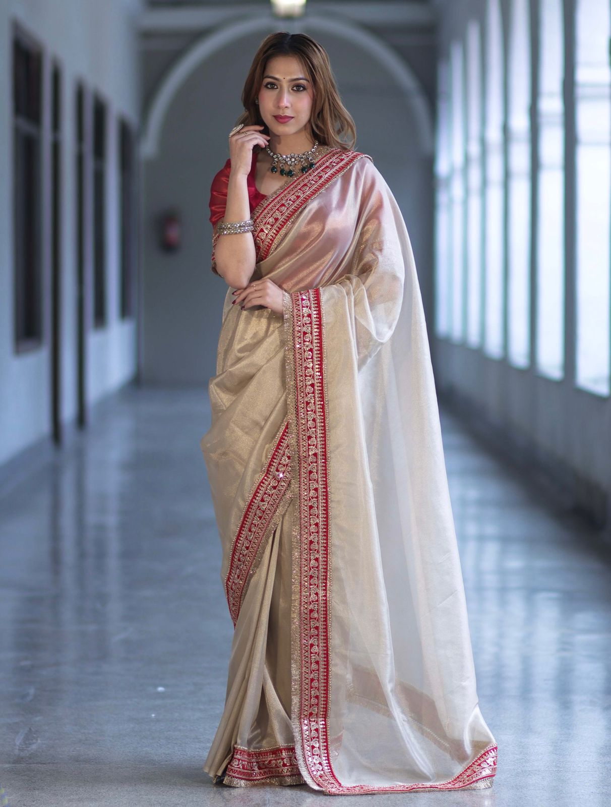 Soft Twil Net Saree