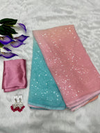 Original Gorgette With Digital Print Saree