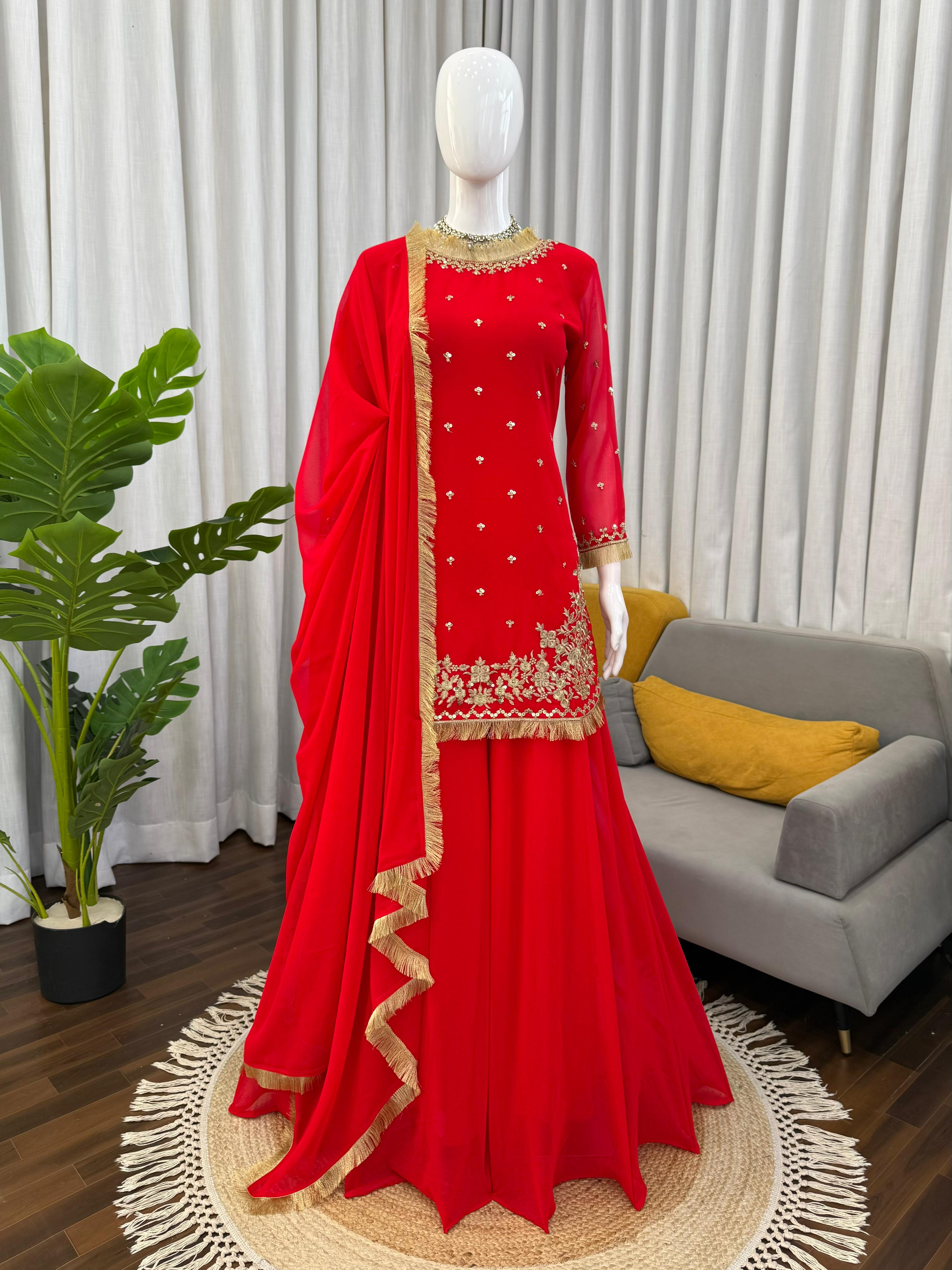 Designer Sharara Set – Elegant Ethnic Wear
