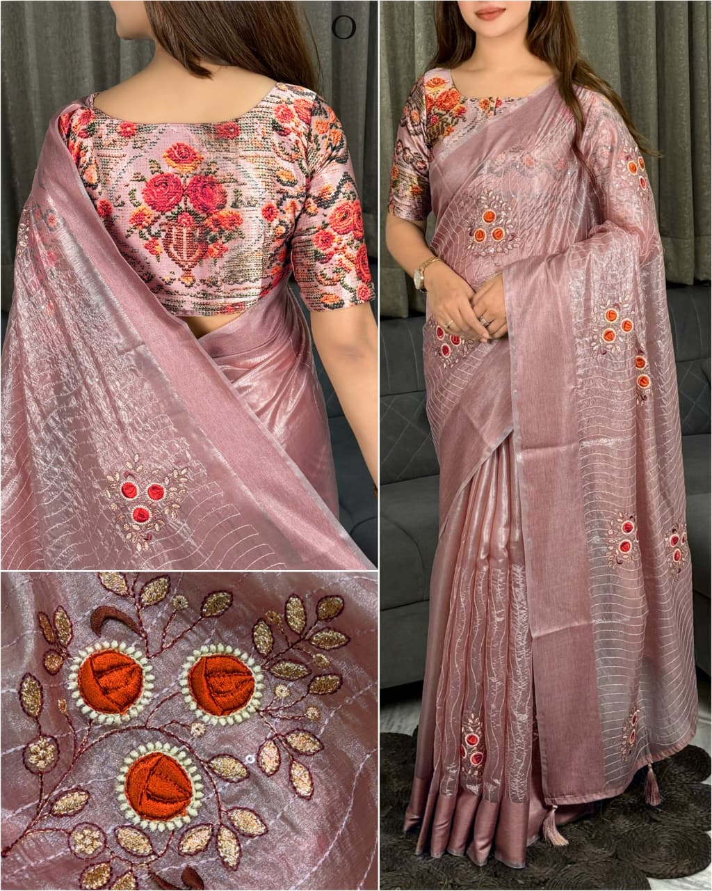 Sonali Tissue Saree