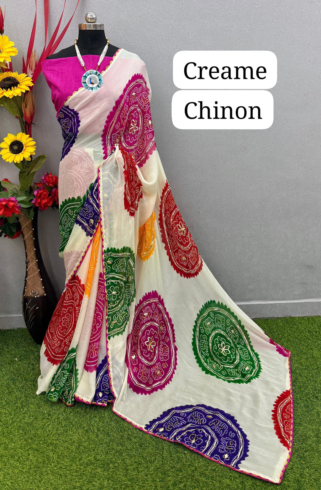 Wow Looking kaci gotta work Designer Saree