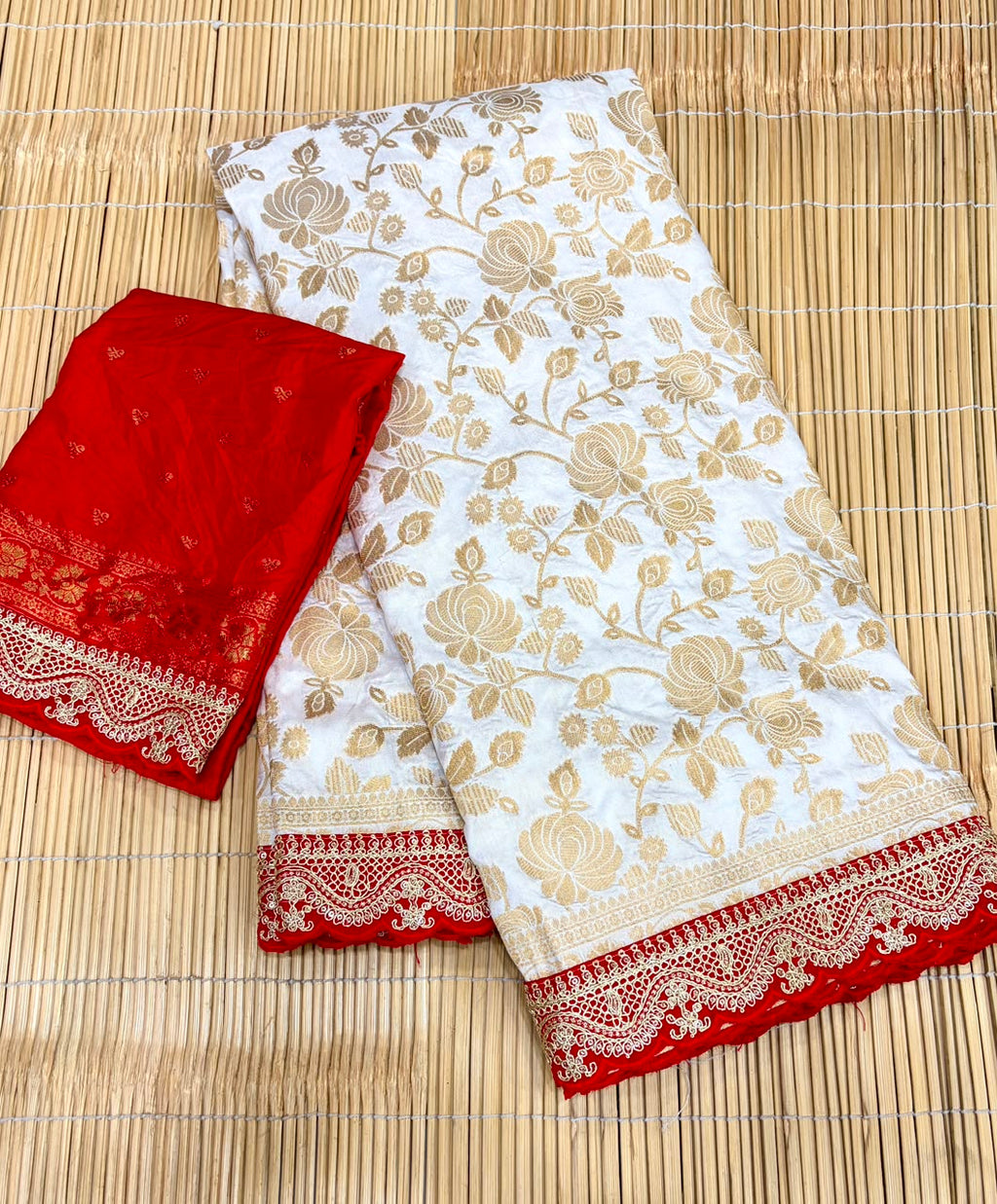 DURGA POOJA SPECIAL PURE KHADHI SAREE