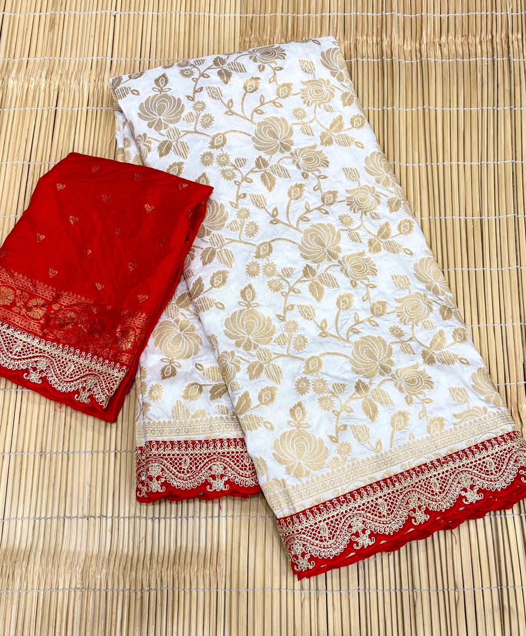 DURGA POOJA SPECIAL PURE KHADHI SAREE