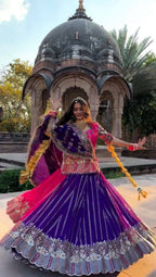 Fox Georgette Darbari Poshak Lahenga
