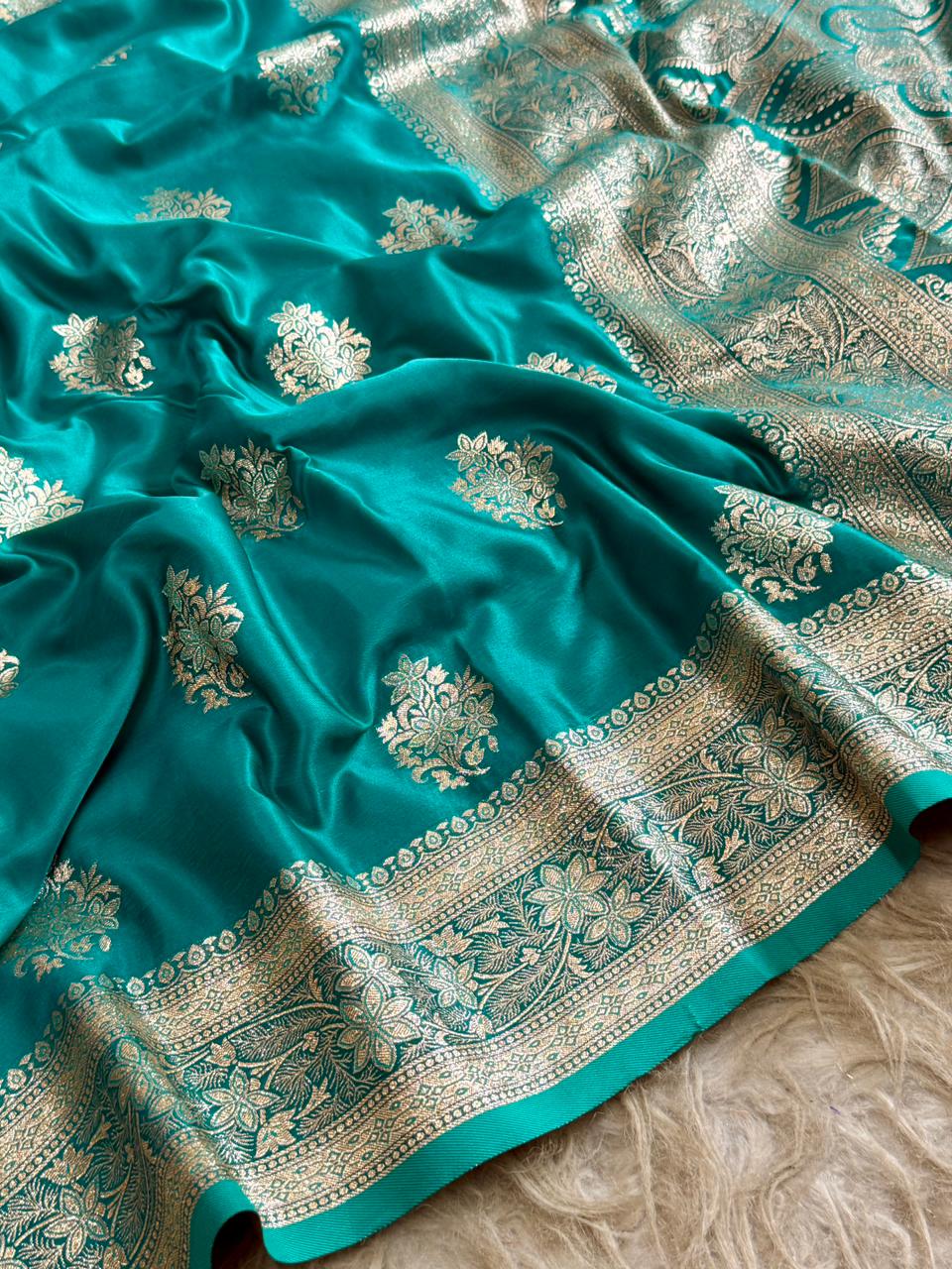 soft banarasi mashru satin silk saree